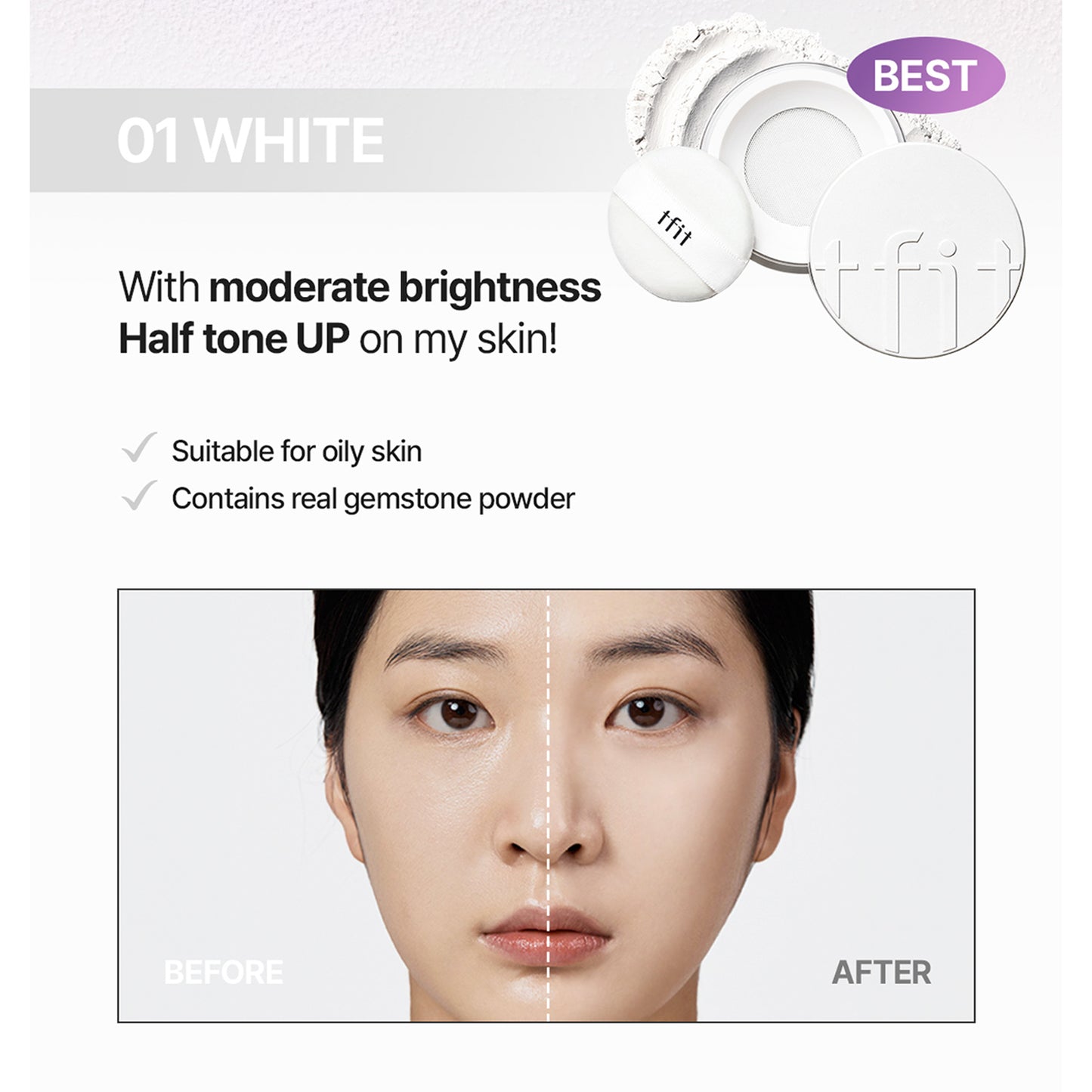 Translucent Set Finishing Powder 0.24 Oz. (01 White)