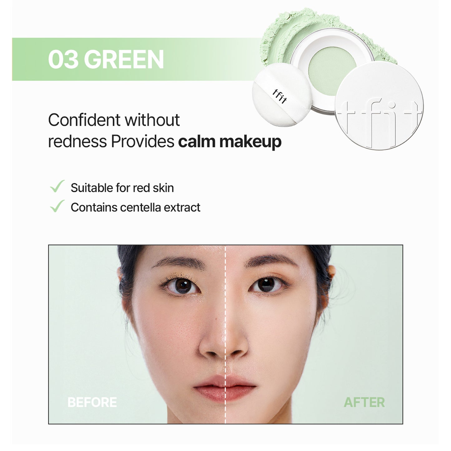 Translucent Set Finishing Powder 0.24 Oz. (03 Green)