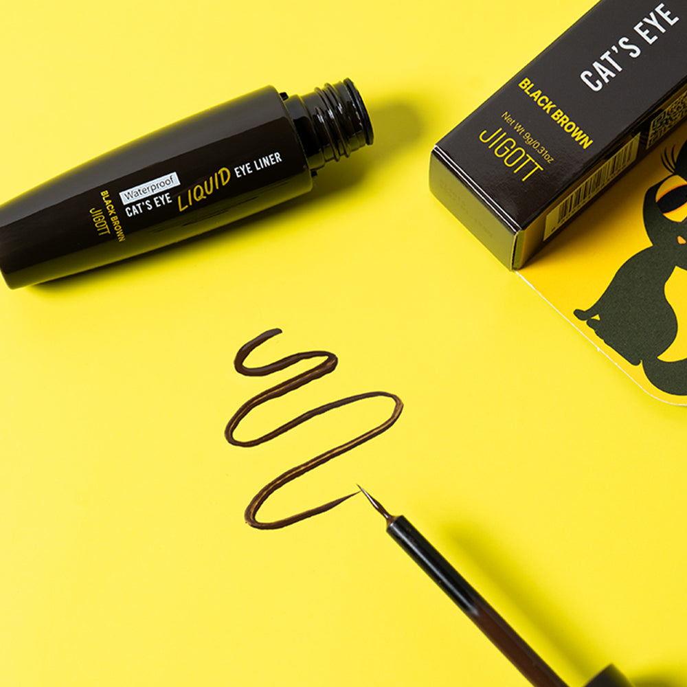 Cat's Eye Waterproof Liquid Eyeliner (Black Brown)