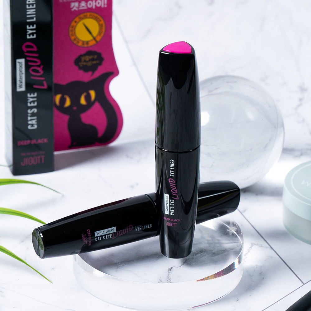 Cat's Eye Waterproof Liquid Eyeliner (Deep Black)