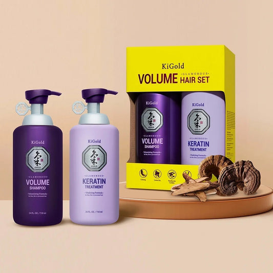 Ki Gold Glamorous Volume Shampoo + Keratin Treatment