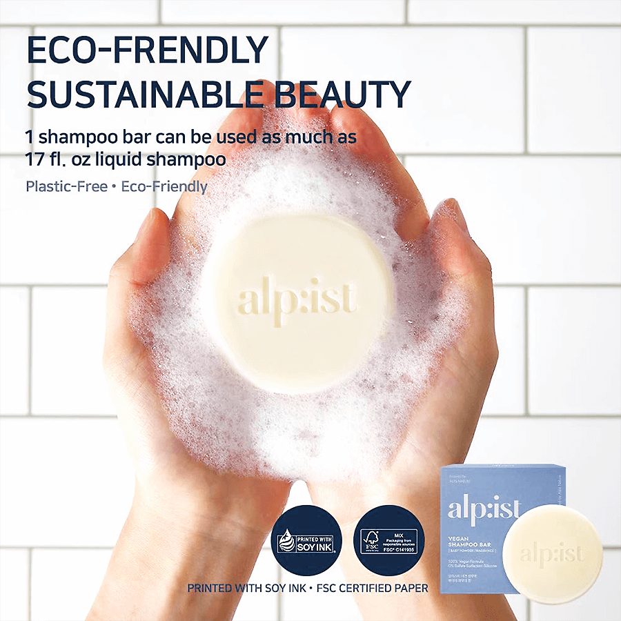 Alpist Vegan Scalp Care Shampoo Bar (Baby Powder Scent)