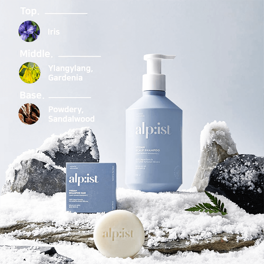 Alpist Vegan Scalp Care Shampoo Bar (Baby Powder Scent)