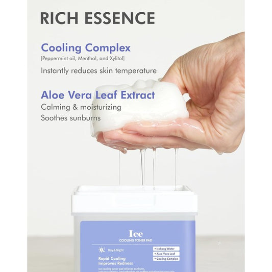 Ice Cooling Toner Pad 120 Pads