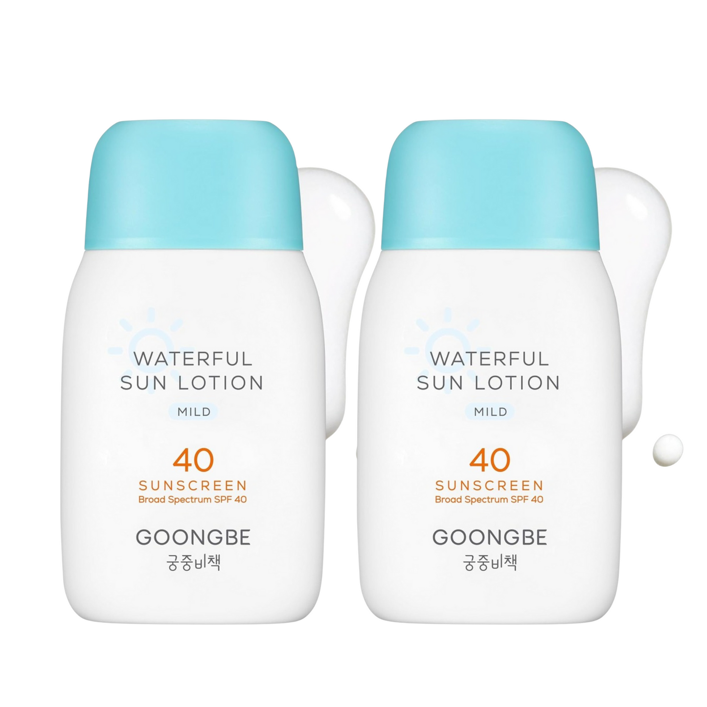 Waterful Sun Lotion Mild SPF 40 80g x 2