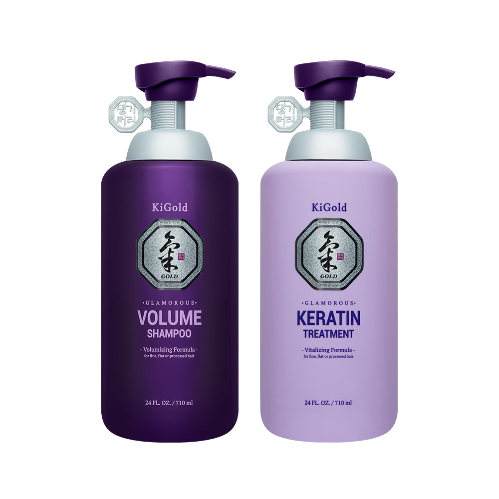 Ki Gold Glamorous Volume Shampoo + Keratin Treatment