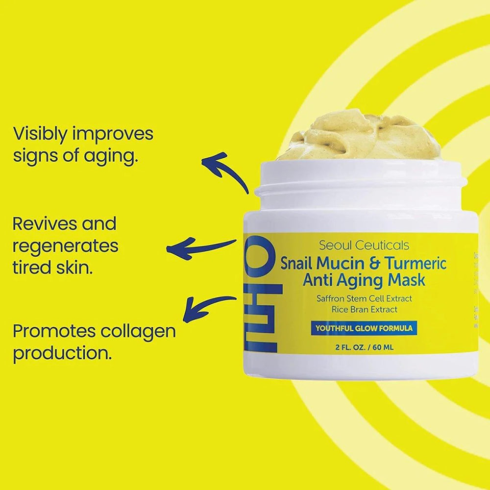 Snail Mucin & Turmeric Anti Aging Mask