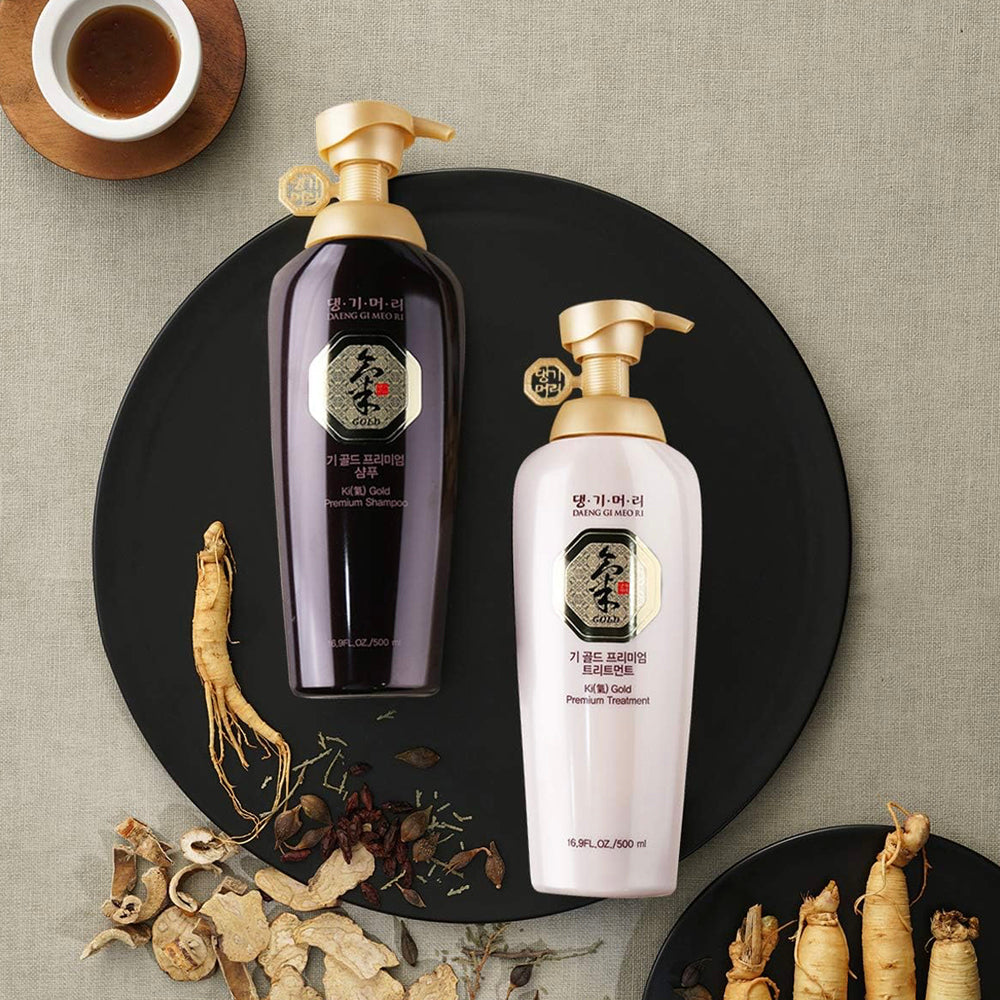 Ki Gold Premium Shampoo & Treatment Set (1000ml)