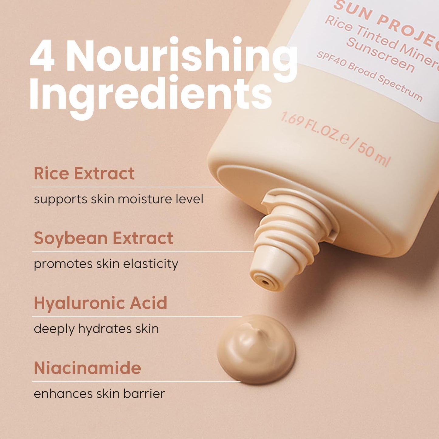 Sun Project Rice Tinted Mineral Sun Screen 50ml