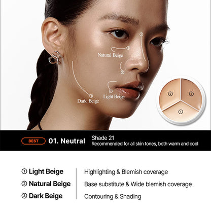 Cover Up Pro Concealer 0.52 Oz. (01 Neutral)