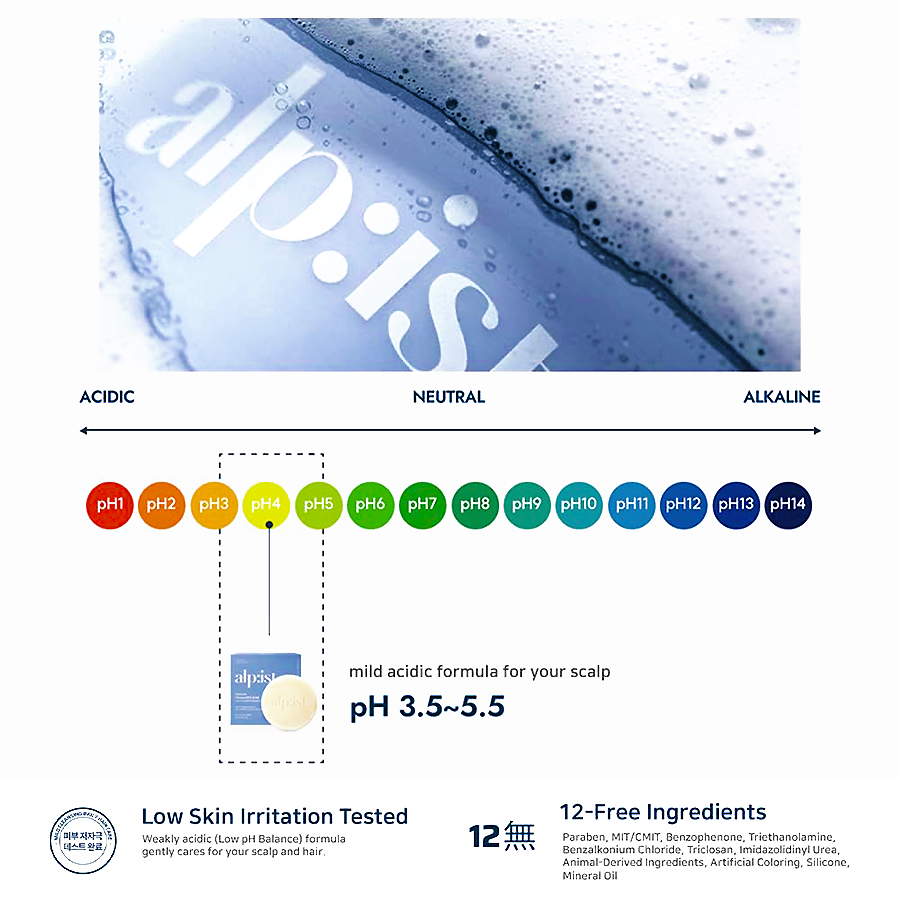 Alpist Vegan Scalp Care Shampoo Bar (Cotton Musk Scent)