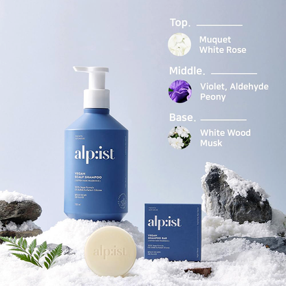 Alpist Vegan Scalp Care Shampoo Bar (Cotton Musk Scent)