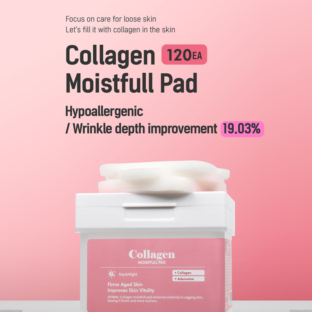 Dermal Pad Dermal - Collagen Moistfull Pad 120 Pads | Kurious Mall – KURIOUS MALL