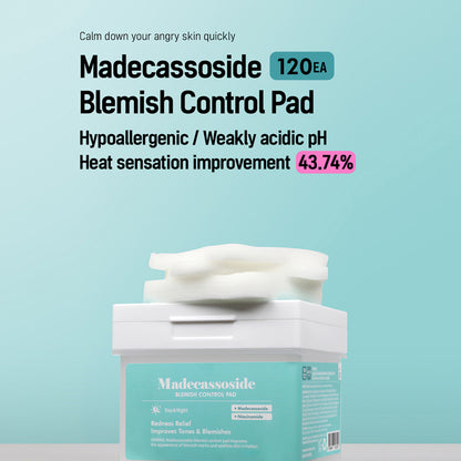 Madecassoside Blemish Control Pad 120 Pads