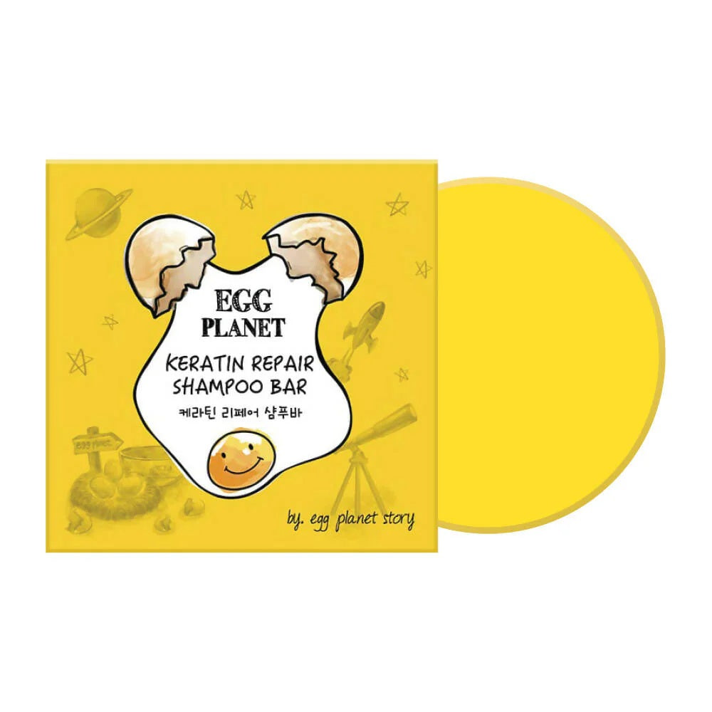 Egg Planet Keratin Repair Shampoo Bar (100g)