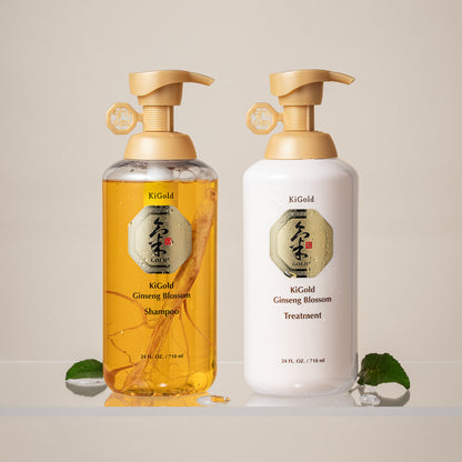 KiGold Ginseng Blossom Shampoo & Treatment Hair Set