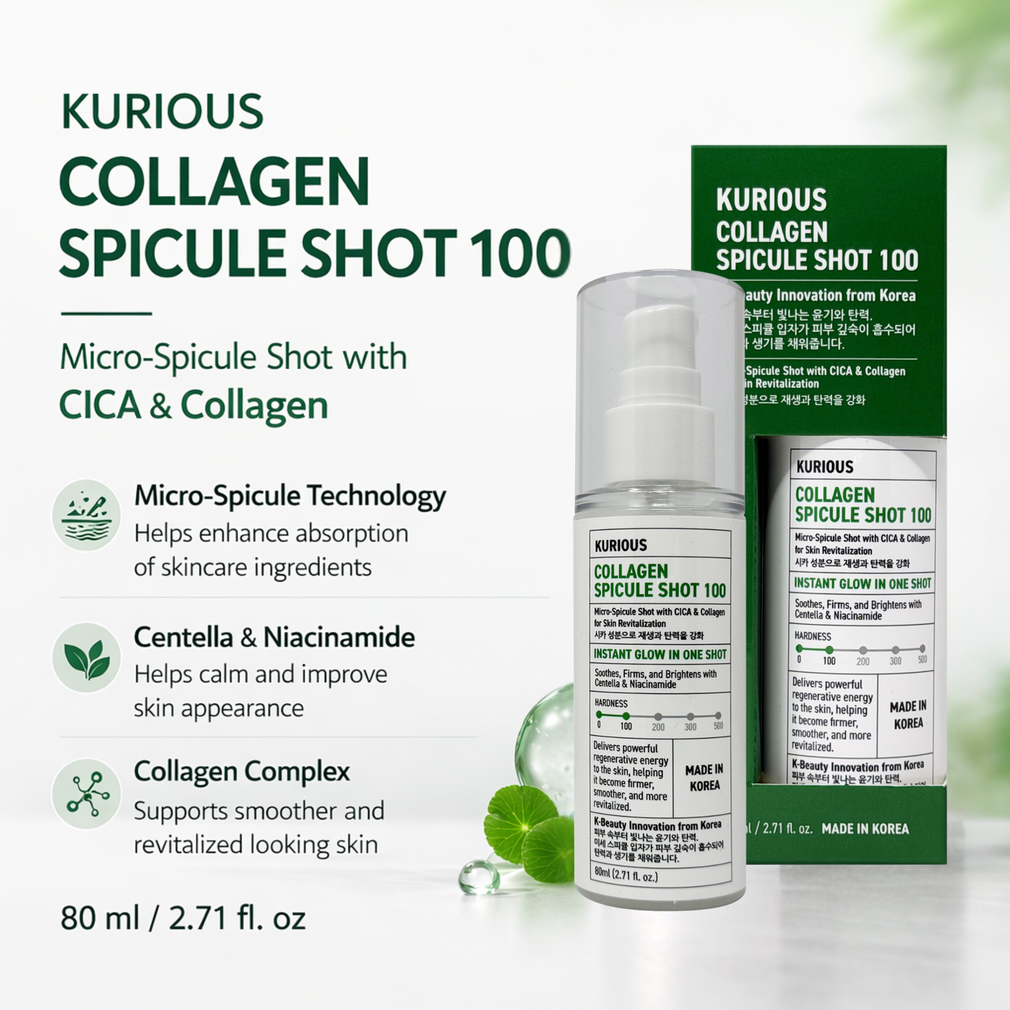 Kurious Collagen Spicule Shot 100