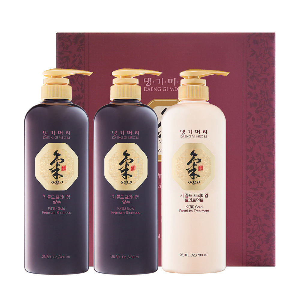Ki Gold Premium Shampoo & Treatment Set (2340ml)