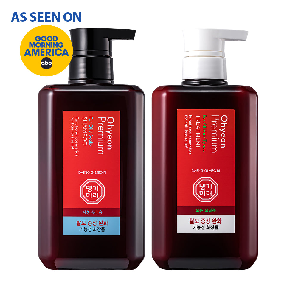 Ohyeon Premium Shampoo & Treatment Set for Oily Hair