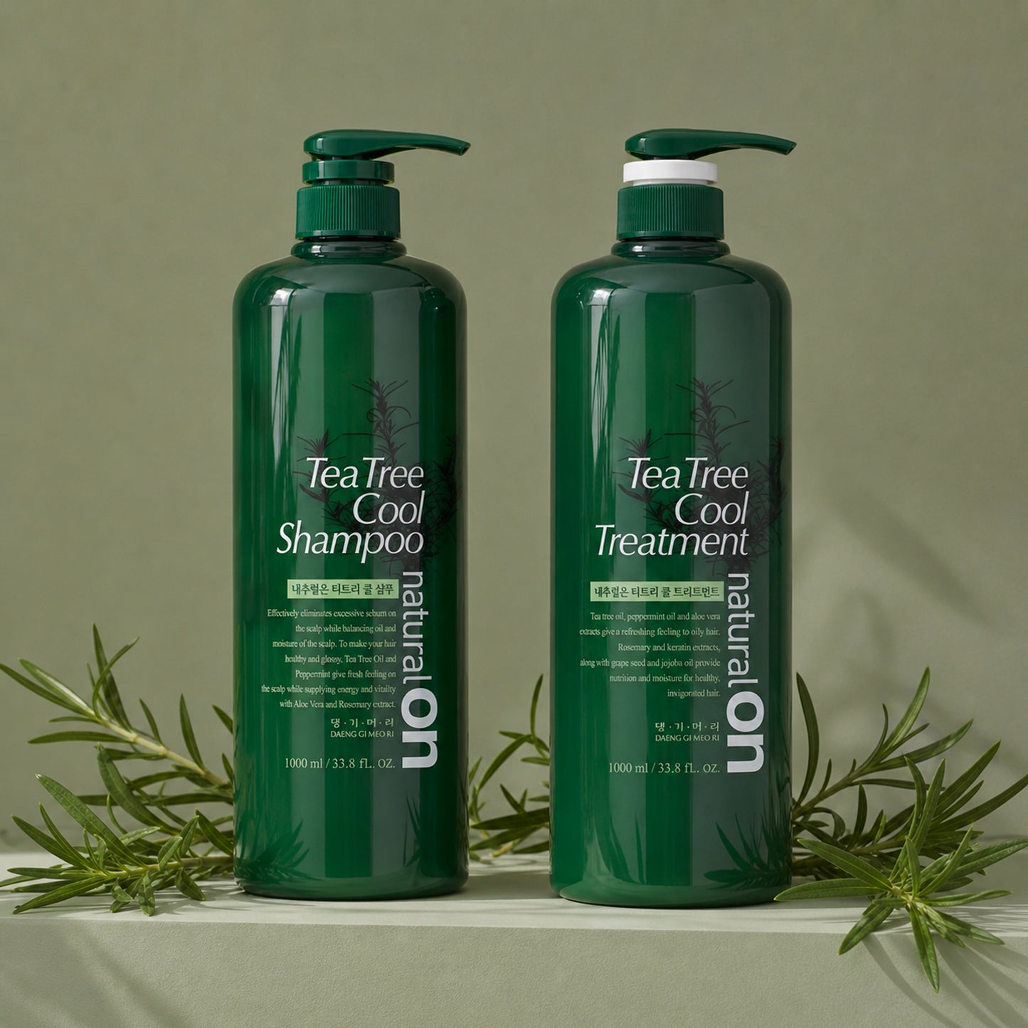 Natural On Tea Tree Cool Shampoo & Treatment Set