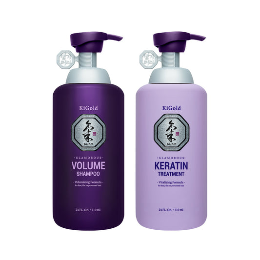 Ki Gold Glamorous Volume Shampoo + Keratin Treatment