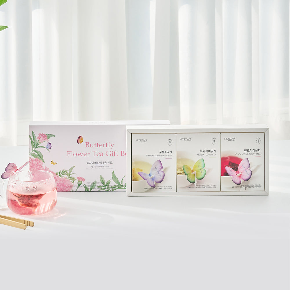 Butterfly Tea Bag Gift Set – Pink