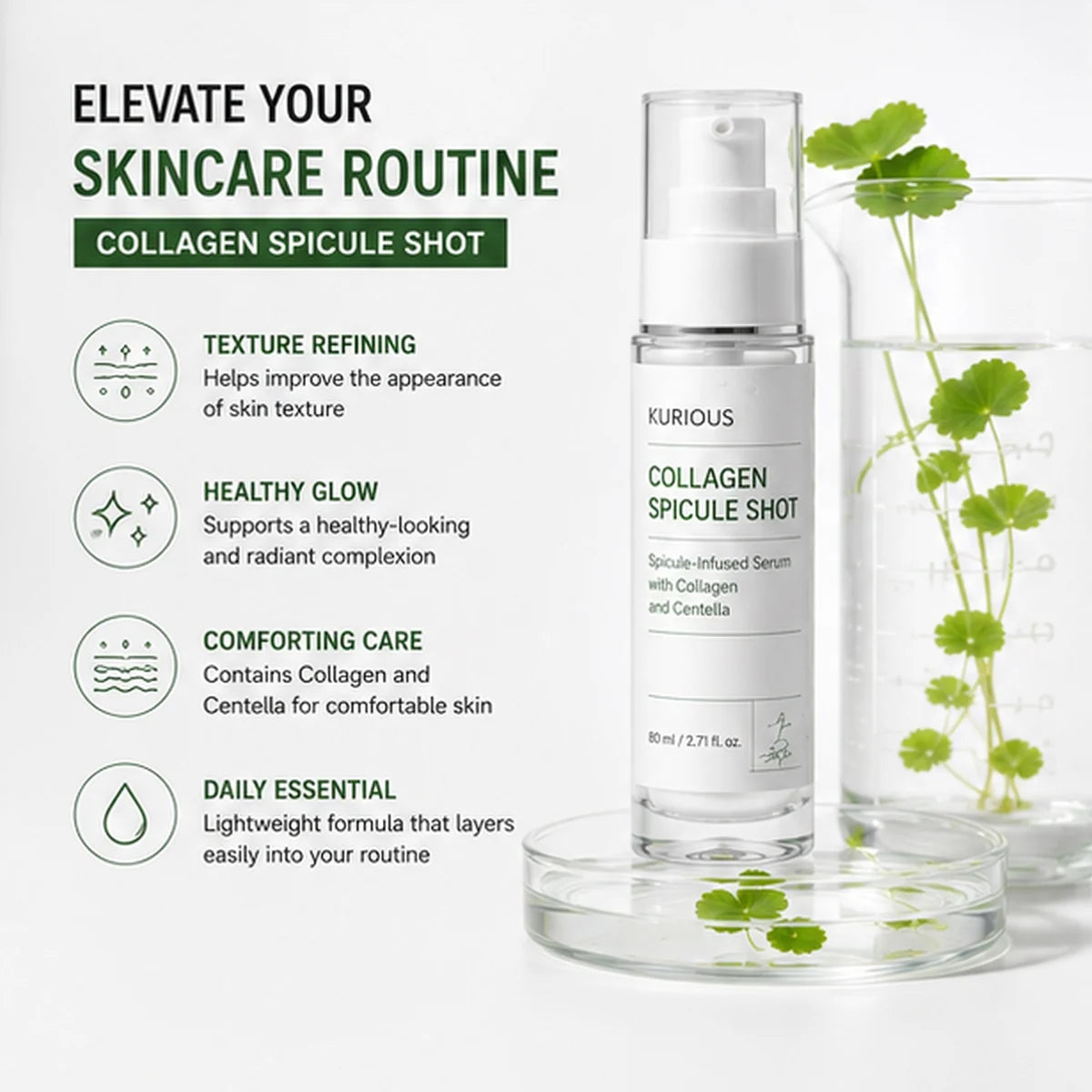 Kurious Collagen Spicule Shot 100