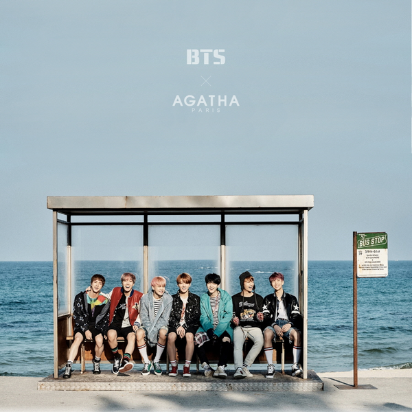BTS X AGATHA Back pack Black KURIOUS MALL