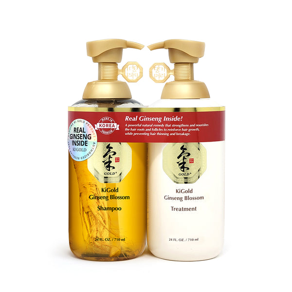 Ki Gold Ginseng Blossom Shampoo & Treatment hair Set