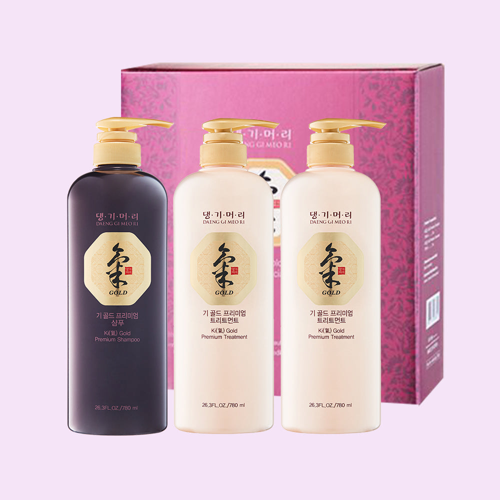 Ki Gold Premium Shampoo & Treatment Set (2340ml)